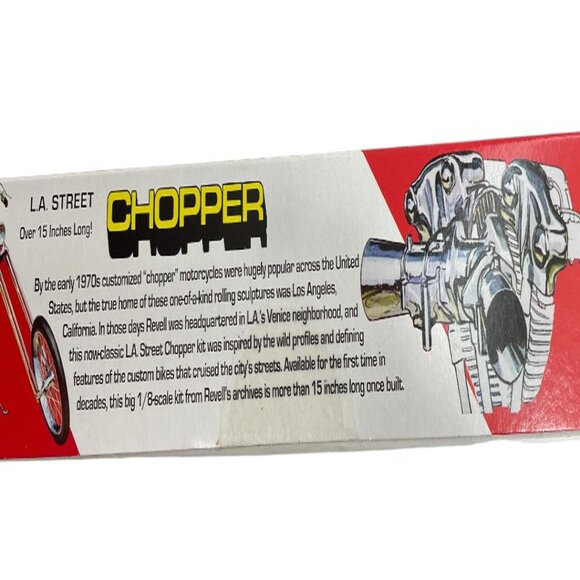 L.A. Street Chopper Motorcycle Revell 1/8 Model Kit NEW - Picture 7 of 8
